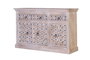 GINER Y COLOMER Aparador de madera de mango color natural con 3 puertas y 3 cajones